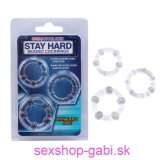 Stay Hard Silicon Rings - clear