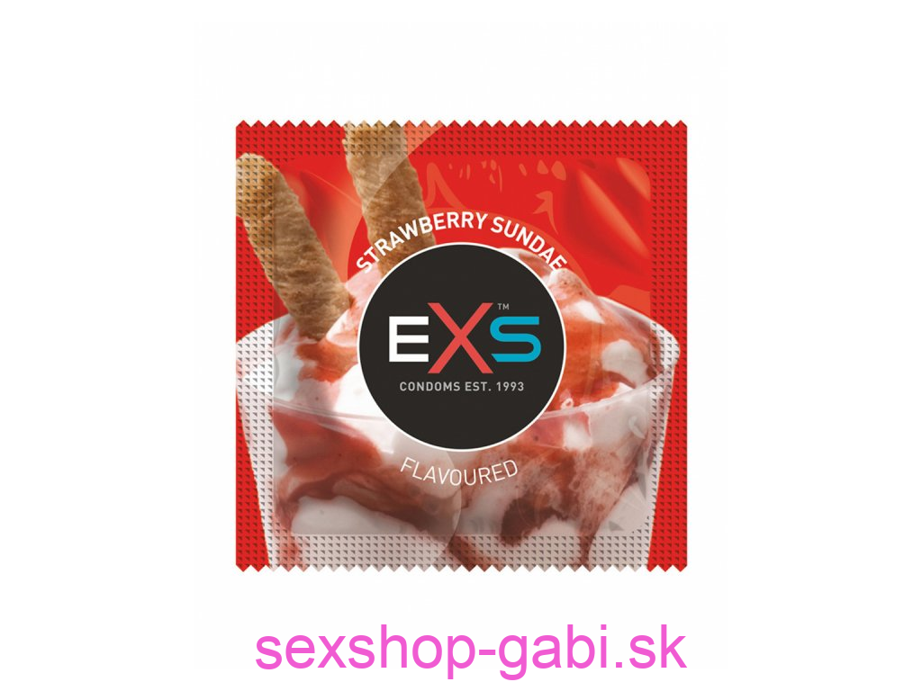EXS Flavoured Strawberry - kondóm s príchuťou jahody 