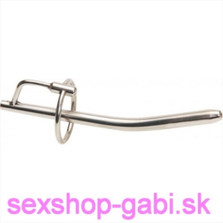 Steel Penis Ring Catheter Silver