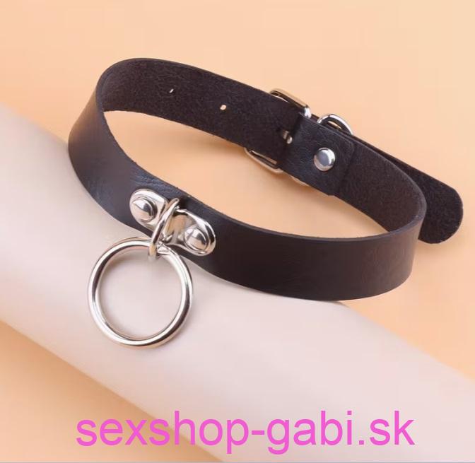 Kožený Choke obojok